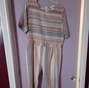 Xl striped jumpsuit